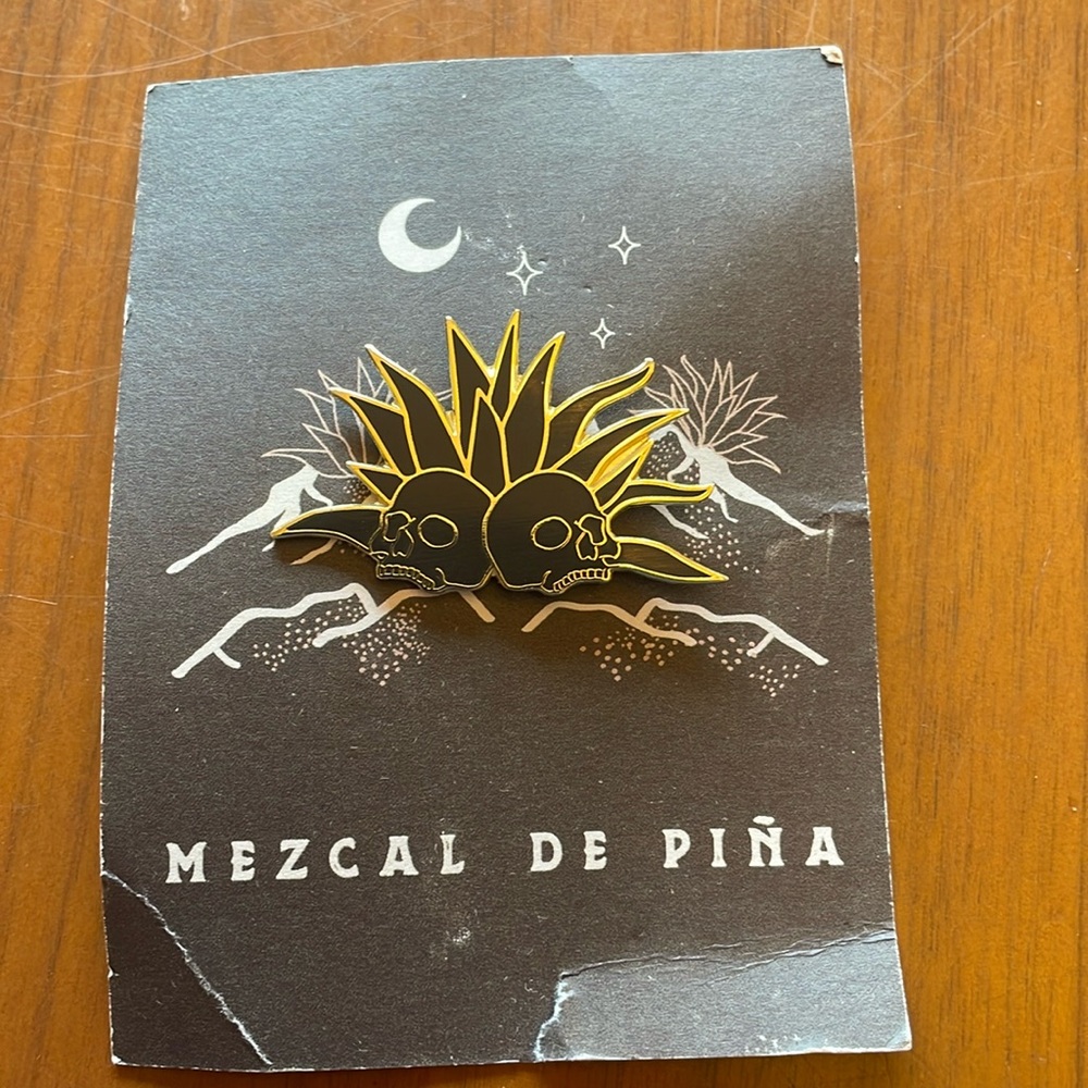 Mezcal de Piña Gold and Black Pin NWT